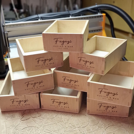 Serving boxes for utensils