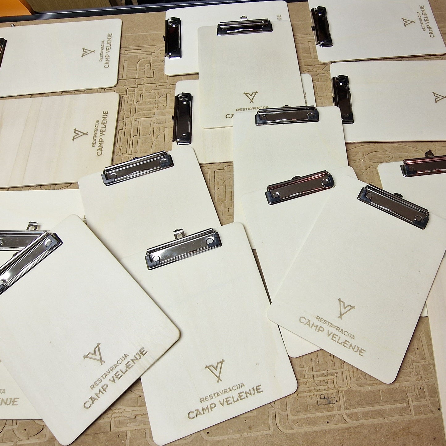 Wooden clipboard for menu A4 size