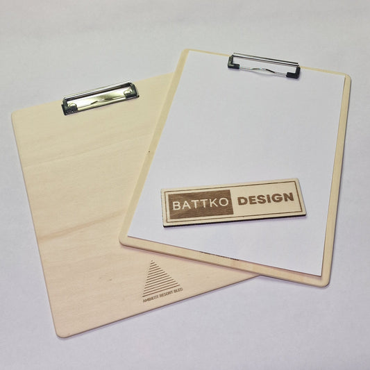 Wooden clipboard for menu A4 size